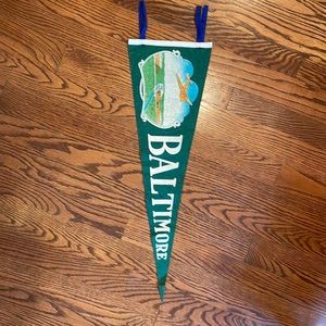 Vintage Baltimore 26” Felt Pendant
